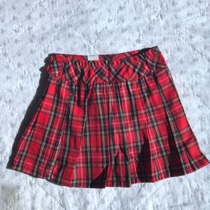 5 for $25! Toddler Girl Red Plaid skirt